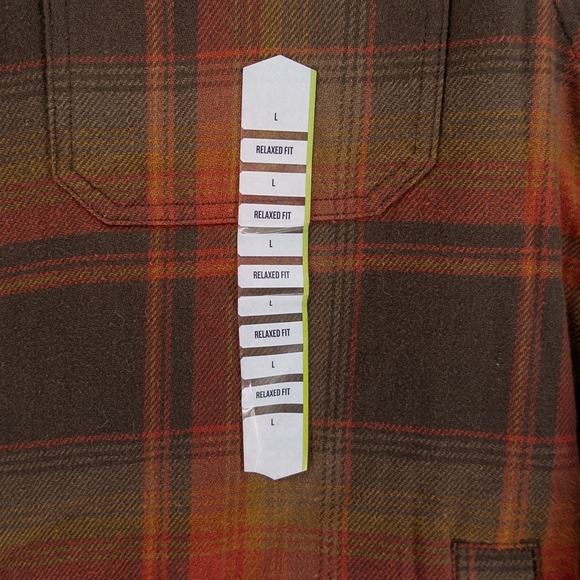 NWT Duluth Trading Mens L Flapjack Fleece Lined Relaxed Fit Shirt Jacket Shacket - Picture 4 of 8